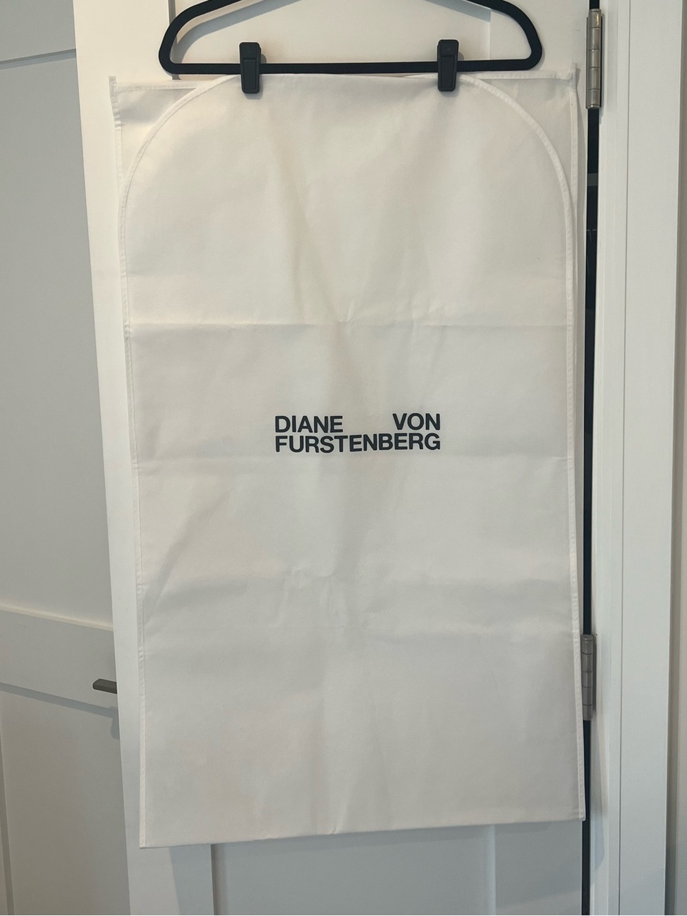 Diane Von Furstenberg White Garment Bag